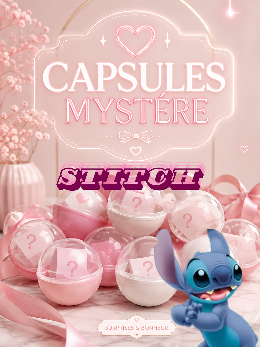 Capsules Mystère Stitch™ – Surprises Disney aléatoires à collectionner